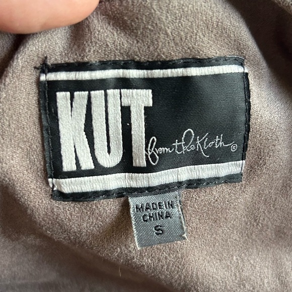Kut from the Kloth brown faux suede jacket with pockets size S - Picture 3 of 10